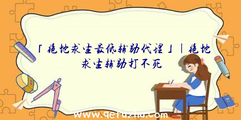 「绝地求生最低辅助代理」|绝地求生辅助打不死